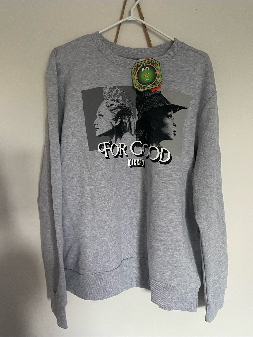 NEW🌈 Wicked 'For Good' Graphic Crewneck Sweatshirt Ladies Clothes